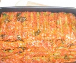 Ricotta and Spinach Cannelloni
