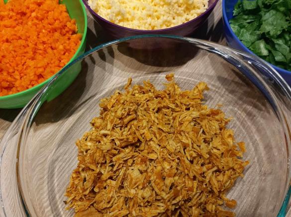 Shredded Moroccan Chicken (our favourite chicken wraps filling)