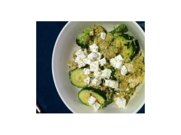 Chicken and Green Vegetable Quinoa Warm Salad