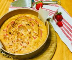 Keto Strawberry Lamington Swirl Cake