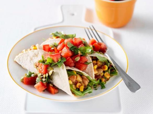 Corn & Bean Burritos