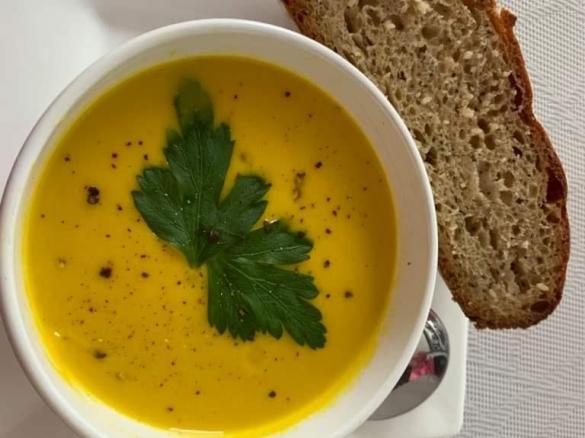 Moroccan pumpkin soup
