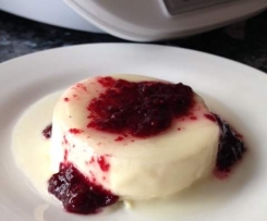 Passionfruit & Blackberry Panna Cotta