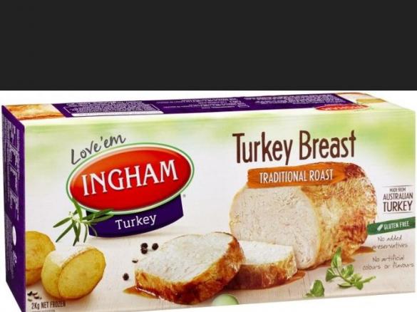 Turkey Breast Christmas Lunch with veggies and gravy