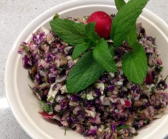 Herb, Cabbage & Mushroom Salad