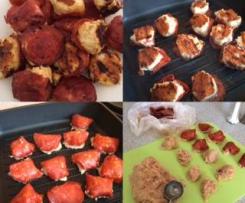 lchf chicken chirizo balls