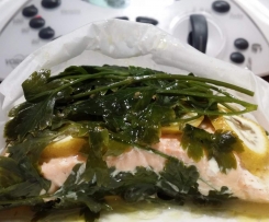 Steamed Lemon & Parsley Salmon