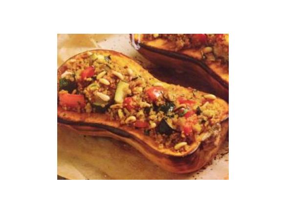 Quinoa stuffed Pumpkin Halves