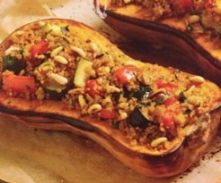 Quinoa stuffed Pumpkin Halves