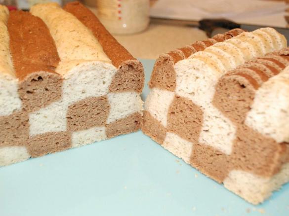 Checkerboard bread (GF, DF)