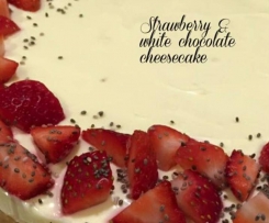 Strawberry & White Chocolate Cheesecake