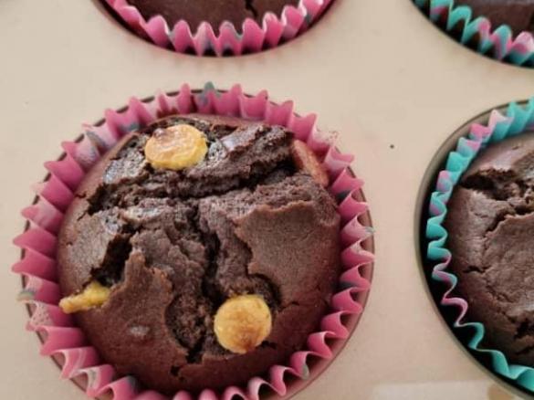 Double Choc Chip Muffins