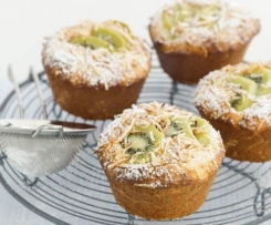 Kiwifruit, Lime and Coconut Muffins