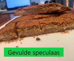 Gevulde speculaas (Dutch spiced biscuit filled with almond paste)