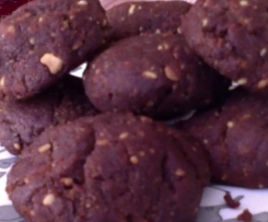 GF Choc/Peanut Brownie Cookies made with Borlotti Beans. (You really wouldn't know, even the kids eat them)
