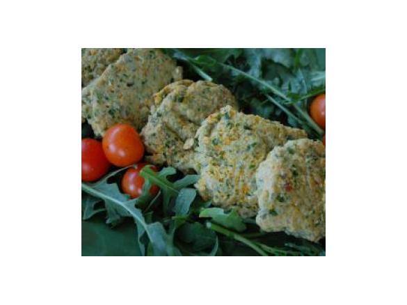 Herbed Chicken Patties with Spinach & Pumpkin