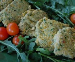 Herbed Chicken Patties with Spinach & Pumpkin