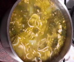 Vegan Asian Mushroom and Noodle Soup