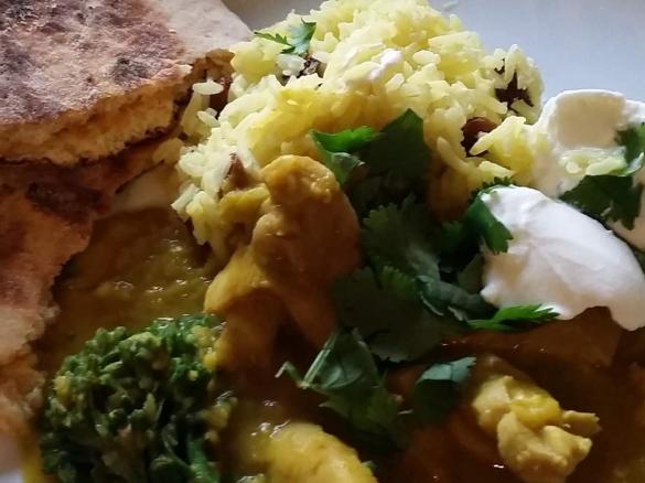 Chicken & Lentil Dhal with Instant Naan Bread