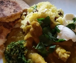 Chicken & Lentil Dhal with Instant Naan Bread