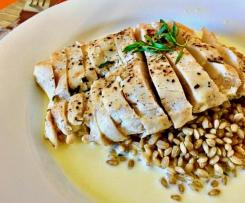 Pan Seared Chicken Breast with Lemon and Taragon Cream