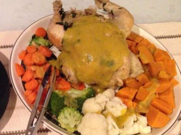 Roast Chook and Veggies 