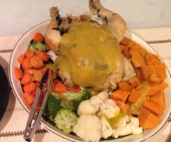 Roast Chook and Veggies 