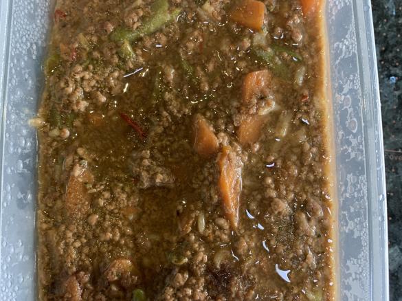 Dogs dinner - meat stew (quick and easy)