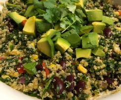Spicy Kale and quinoa salad
