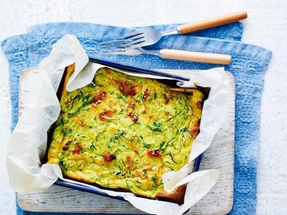 Lactose free Zucchini slice