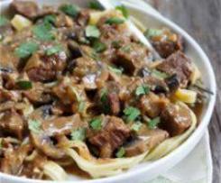 Variation Paleo Beef Stroganoff 