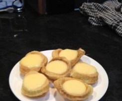 Lemon Butter in Puff Pastry Tarts 
