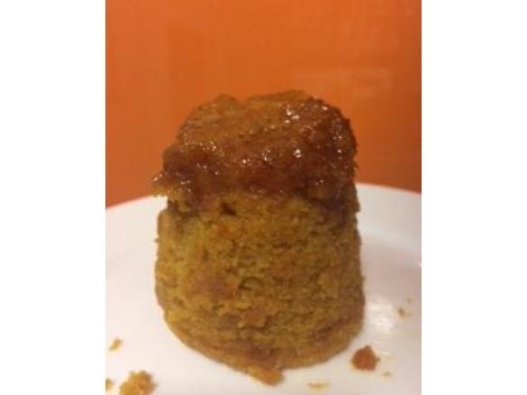 steamed pumpkin and golden syrup pudding