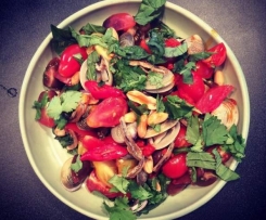 Bloody Caesar and Clam Salad