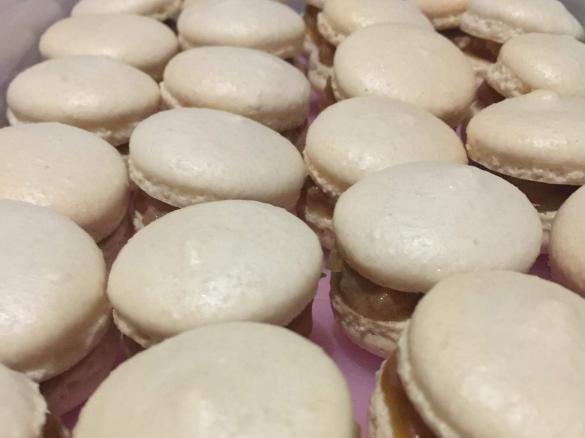 Salted Caramel Apple Macarons by Erika
