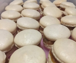 Salted Caramel Apple Macarons by Erika