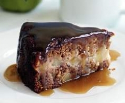 Warm Sticky Apple and Pear Cake