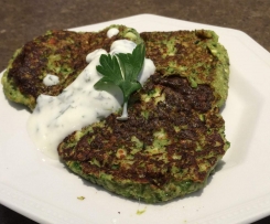 Zucchini and Haloumi Fritters
