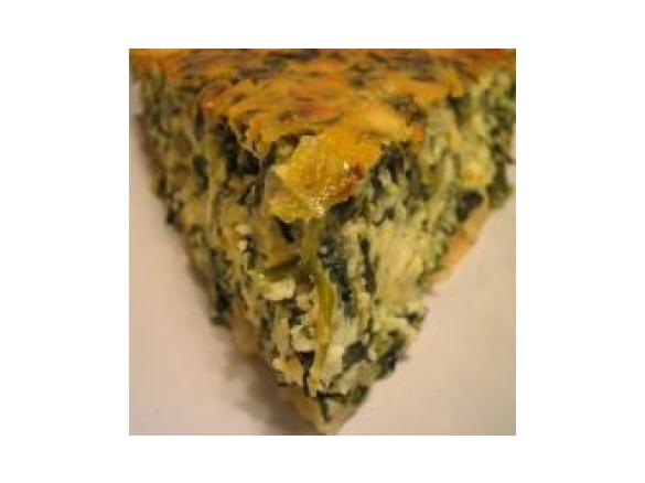 Spinach, onion and feta pie