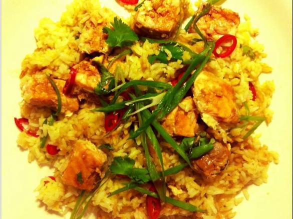 Lemongrass Salmon PIlaf