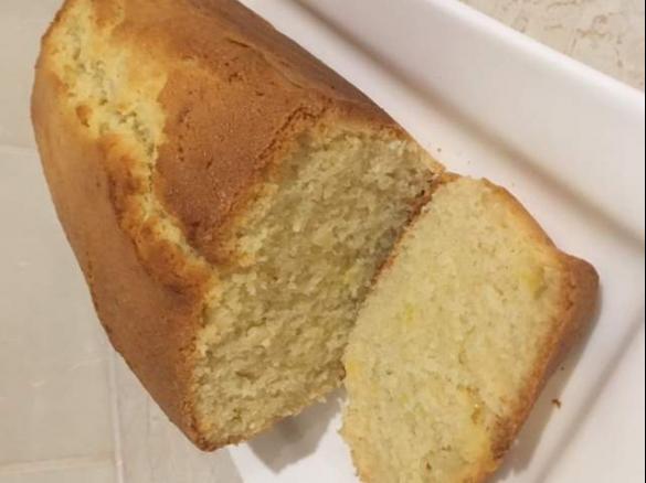 Moist coconut and lemon cake