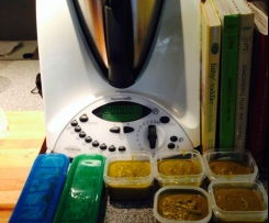 Sweet Potato, Sweet Corn and Spinach Puree