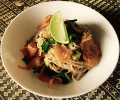 Smoked Salmon Soba Noodle Salad