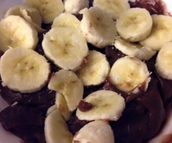 mix of coconut milk and full milk chocolate custard