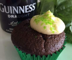 St. Patricks Day Chocolate, Guiness & Spinach Cup Cakes