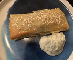 Indian spiced vegetable and chickpea parcels