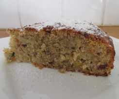 Olive Oil, Apple & Date Cake