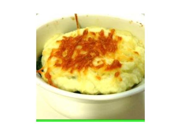 silverbeet  with cauliflower cheese sauce