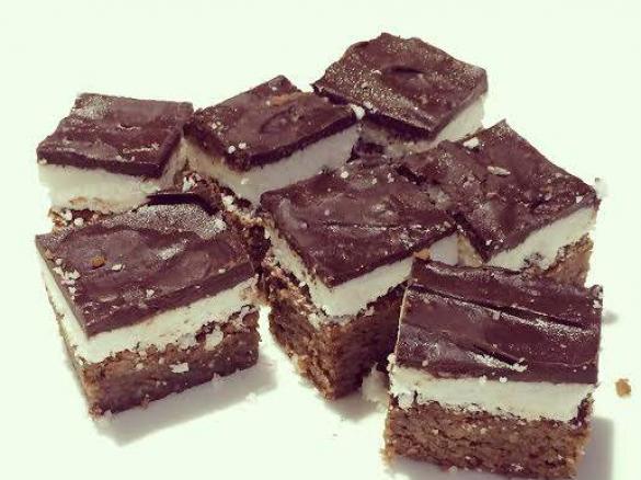 Choc Mint Slice.. Converted from Sarah Wilsons " I quit sugar for life"