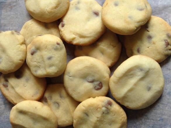 Delicious choc chip cookies